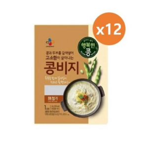 (냉장)행복한콩 콩비지320gx12개, 1박스, 320g