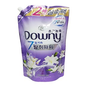 다우니 초고농축 7일 탈취파워 섬유유연제 화이트티와 릴리 리필, 1.6L, 5개