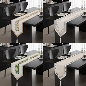 사계절 플래그 홈카페 테이블러너 2인 4인 6인 식탁보 테이블보 6종, 01.A-Type, 30×140(2인), 1개