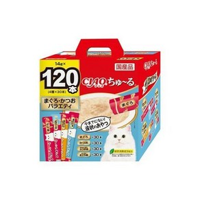 이나바 CIAO 츄르 참치 & 가다랑어 버라이어티 120p, 1680g, 1개, 혼합맛(참치/가다랑어)