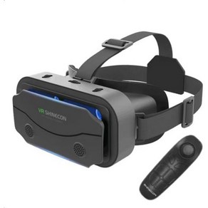 VRLEKAM VR VR기기 손잡이가 있는 삼성 안드로이드 휴대폰용 3D 헤드셋 안티 블루 아이 보호 HD 렌즈 모든 스마트폰용 고글 5 7.3인치블랙 Q1408904