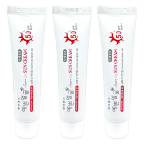 웰빙헬스 예쁜얼굴 선크림 50SPF PA+++, 3개, 25ml