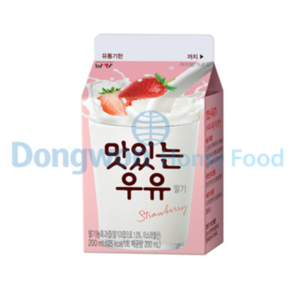 맛있는GT딸기우유 남양 180mL, 1개