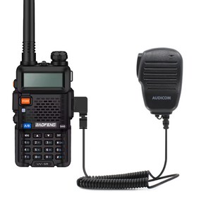 바오펭 UV-5R UV-10R 무전기용 더뮤 핸드마이크 주먹마이크 스피커마이크 디지털켄우드2핀