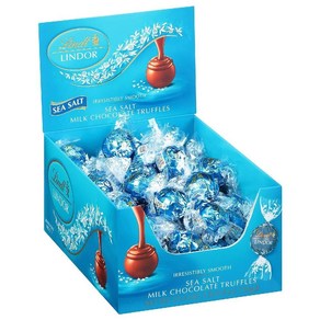 린트 시솔트 트러플 초콜릿 60개 낱개포장 Lindt LINDOR, 1.6 Pound (Pack of 1)_Sea Salt