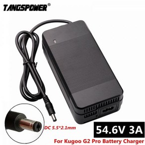 54.6V 3A 전기 자전거 배터리 충전기 Kugoo G2 Po C1 스쿠터 13S 48V 리튬 DC 5.5mm * 2.1mm, KR, 5) KR