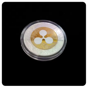 기념 주화 도금 리플 동전 XRP 암호화 수집가 공예 기념품 골드 실버 철 아트 컬렉션, [01] As shown