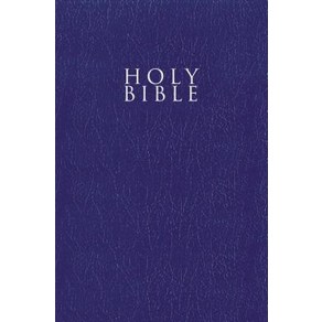 (영문도서) Niv Gift and Awad Bible Leathe-Look Blue Red Lette Edition Comfot Pint Papeback, Zondevan, English, 9780310450399