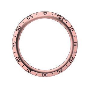 아이티스타일 갤럭시워치5 프로 호환 베젤링 커버 보호 스크래치 방지 45mm, 로즈핑크 블랙