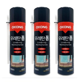 오공 가정용 고급 우레탄폼 스프레이형 350ml, 3개