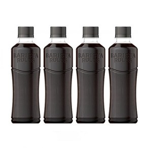 바리스타룰스 그란데 아메리카노 무라벨, 350ml, 4개