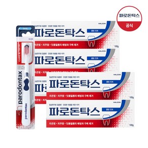 파로돈탁스 쿨링민트 치약 100g x5개 + 파로돈탁스 검앤티스 칫솔 x1개, 1개