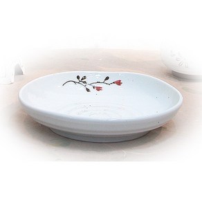백자 산초롱 원찬기 4호 (지름 16 cm) 간장기 그릇 밥공기 찬기 접시 국대접 면기 물컵 앞접시, 1개