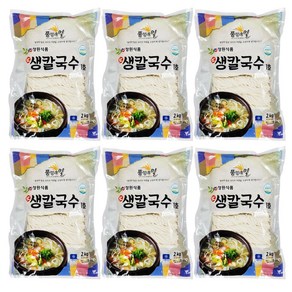 생칼국수면 2kg x 6개 (200g x 60개 / 60인분) 업소용 대용량 생면, 400g