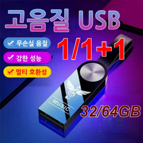 1/1+1/2+2 차량용 고음질 USB 대용량 외장하드SSD 무손실 음질 자동차 전용 음악 USB, 32GB, 32GB * [1세트]비드 체인&어댑터&나무 케이스 *