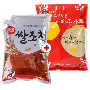 고추장용 국산 메주가루 500g + 조청 3kg 고추장담그기세트, 1세트, 3.5kg