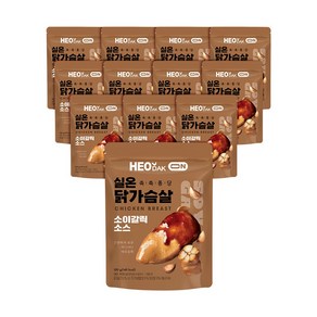 허닭ON 촉촉퐁당 실온 닭가슴살 소이갈릭소스, 120g, 12개