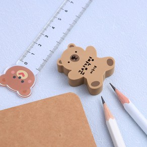디자인아지트 네임 모양지우개 토이베어 선물세트 학용품, 한글3