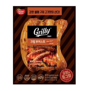 [메가마트]동원 그릴리 크럼 부어스트 프랑크 소시지 315g, 1개