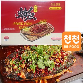 [천천중국식품] 중국 사천식 마라 코위 약 680G 마라구운생선요리, 1개