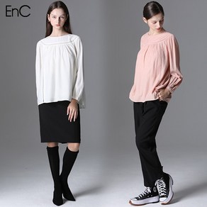 EnC 펀칭 레이스 블라우스792887