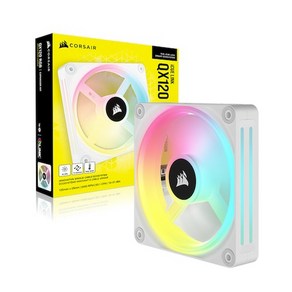 커세어 CORSAIR iCUE LINK QX120 RGB Expansion KIT (화이트), 1개