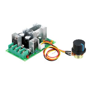 DC 모터 속도 제어기 9-48V 20A PWM 직류 컨트롤러 조절기 볼륨 960W, L024B. 모터속도제어기 10-48V 20A, 1개