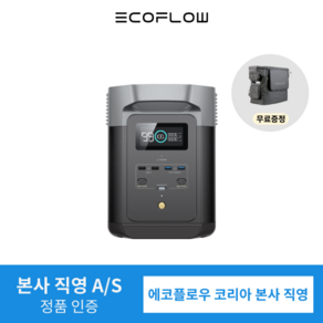 [본사직영] 에코플로우 EcoFlow 파워뱅크 델타2 DELTA 2 대용량 고속충전 캠핑용 휴대용 220V LFP 인산철 배터리, 델타2(가방증정), 1개