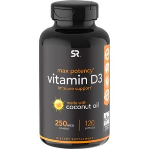 Spots Reseach Vitamin D3 + K2 with 5000iu of Plant-Based D3 100mcg of Vitamin K2 as MK-7 Non-GMO, 1개, 10000IU(250mcg)