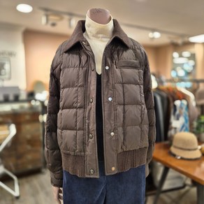 BCBG 니트 카라 다운 점퍼 _ B4D9Y963 75 [D/BROWN]