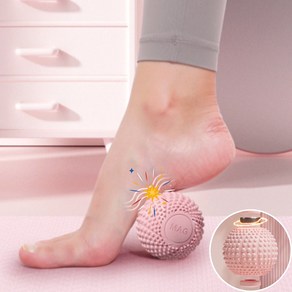 마사지볼 족저근막염 원형 지압볼 필라테스 요가 기본형, 1개, 라벤더볼