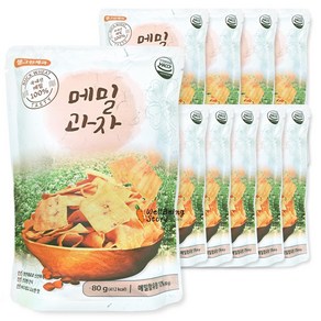 메밀과자 국내산메밀 100%, 80g, 8개