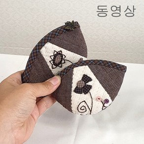 퀼트 지갑 쵸코동전지갑 만들기 재료 KIT DIY (동영상), A, 1개