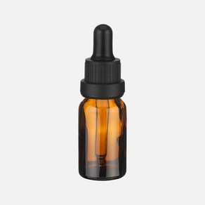 향수 용기 블랙 잠금캡 스포이드 브라운 공병 15ml