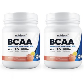 뉴트리코스트 BCAA 라즈베리 레모네이드, 990g, 2개