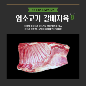 [그린푸드시스템] 냄새없는 최고급 염소고기 갈배지육 3kg