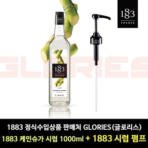 1883 정식수입상품 판매처 [글로리스] 1000ml 시럽 + 1883시럽펌프, 1개, 1L