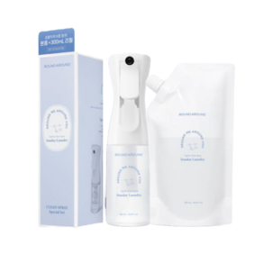라운드어라운드 편백 클린 스프레이 160ml+300ml 3종 택1, 화이트 대즐 [본품+리필팩], 1개