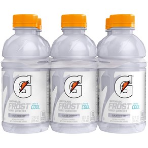 Gatoade Glacie Chey Thist Quenche 12 Fl Oz Bottles 6 Pack 게토레이드 글래셔 체리 갈증 해소제 12fl oz 병 6팩, 6개, 355ml