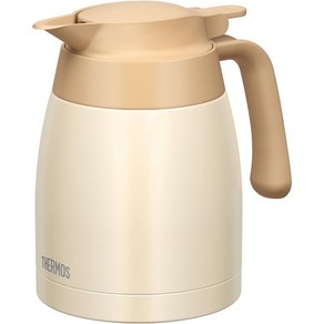 써모스 스테인레스 스팟 1.5L 보온 보냉 물통 물병 주전자 TTB-1501 MTBK, 1L, 크림 화이트, 1개