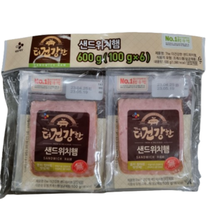 [코스트코] 더건강한 샌드위치햄 100G x 6입 아이스박스 /냉장식품, 6개