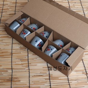 한가한 다도 찻잔세트 10p 50ml A 다기잔 도자기잔, 1세트