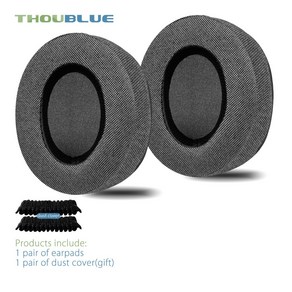 THOUBLUE 교체용 이어 패드 Steelseies Actis 3 5 7 7X 7P 9 9X 프로 헤드폰 귀마개 쿠션 커버, [01] type A gay velou, 한개옵션2