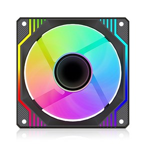 AONE STORM 인피니티 RGB 120mm 블랙 시스템쿨러 컴퓨터 케이스 쿨링팬, 1개, 선택하세요