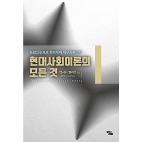 현대사회이론의 모든 것:프랑크푸르트 학파부터 지구화론까지, 앨피, 앤서니 앨리엇