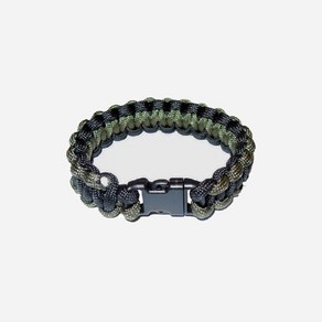 [로스코/국내배송] PARACORD BRACELET (BLACK+OLIVE DRAB) 팔찌 파라코드