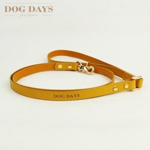 [DOGDAYS]프리미엄 120cm 가죽리드줄 엘로우 (S M) pla*93866wN, S, 1개