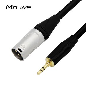 맥라인 MC-HA28 ST 3.5mm-XLR 캐논 숫 1.5m PC 앰프 믹서 스피커 연결선 음향 오디오 케이블, 1개