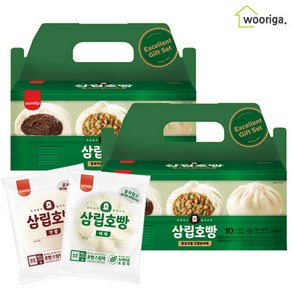 삼립 단팥호빵 10봉+야채호빵 10봉, 2박스, 900g