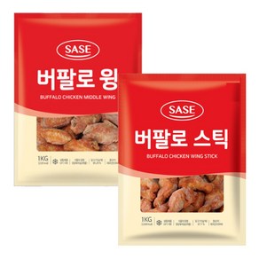 사세 버팔로윙1kg + 사세 버팔로스틱1kg, 1개, 2kg